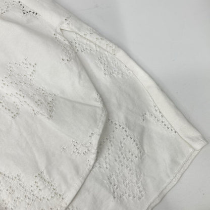 Mame Kurogouchi マメクロゴウチ MM25SS-JS071 ホワイト Eyelet Jersey Jacquard Top トップス