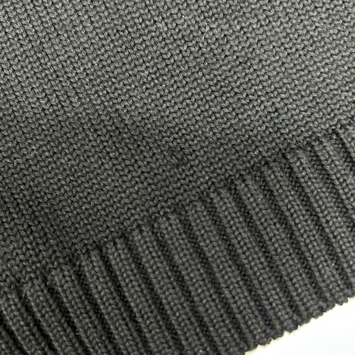 ZANONE Black Merino Wool Medium-Gauge Wool Turtleneck Knit Tops