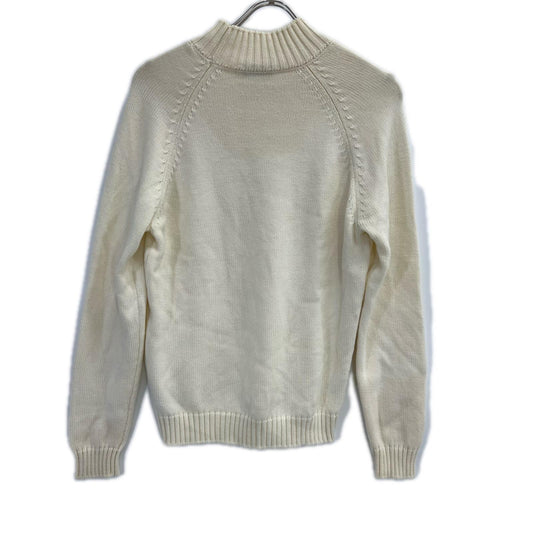 ZANONE ザノーネ Ivory 5-gauge wool solid mock-neck knit top