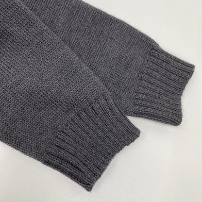 ZANONE ザノーネ グレー 5ゲージウールソリッドモックネックニット トップス