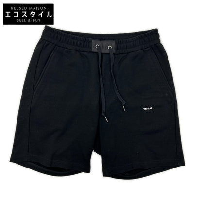 TATRAS タトラス ブラック コットン スウェットハーフパンツ ボトムス
