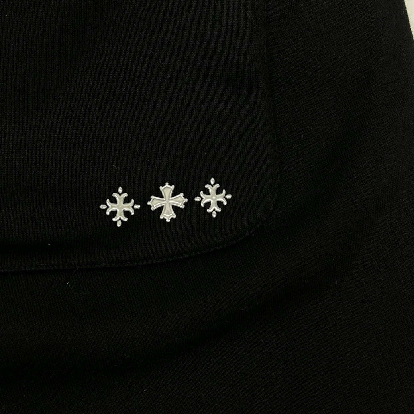 TATRAS タトラス ブラック コットン スウェットハーフパンツ ボトムス