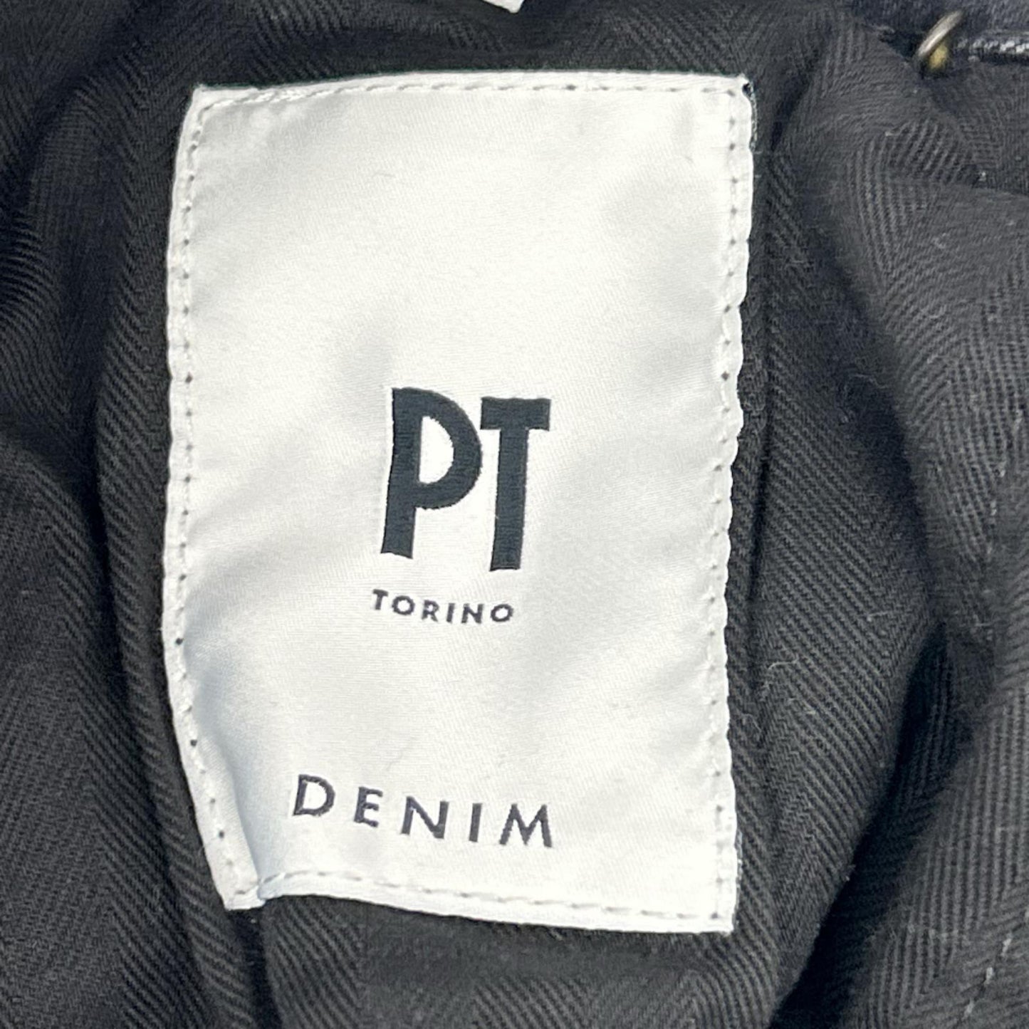 PT TORINO ピーティートリノ N231-P285 ブラック コットン ダメージ加工 ストレッチデニムパンツ ボトムス