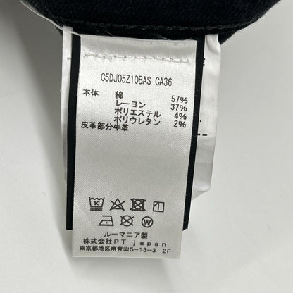 PT TORINO ピーティートリノ N231-P285 ブラック コットン ダメージ加工 ストレッチデニムパンツ ボトムス