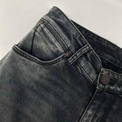 PT TORINO ピーティートリノ N231-P285 ブラック コットン ダメージ加工 ストレッチデニムパンツ ボトムス
