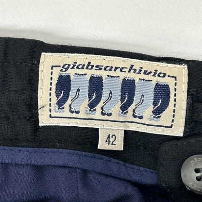 giab's ARCHIVIO ジャブスアルキヴィオ 993099 ブラック イージースラックスパンツ ボトムス