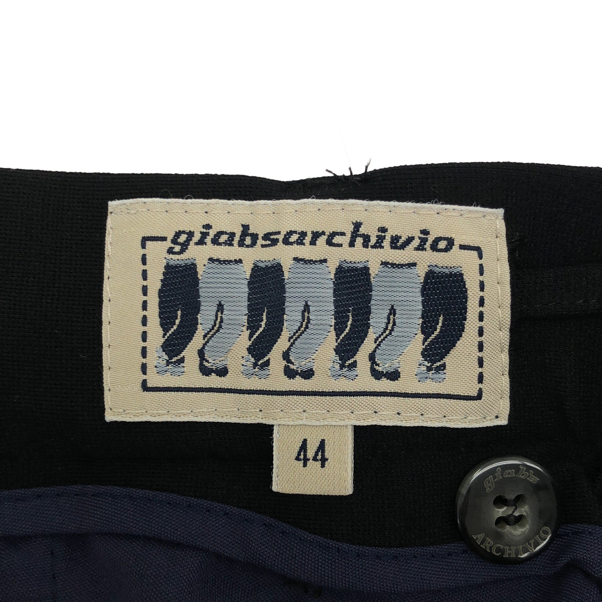 giab's ARCHIVIO ジャブス アルキヴィオ 993670 ブラック イージースラックスパンツ ボトムス