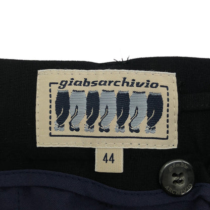 giab's ARCHIVIO ジャブス アルキヴィオ 993670 ブラック イージースラックスパンツ ボトムス