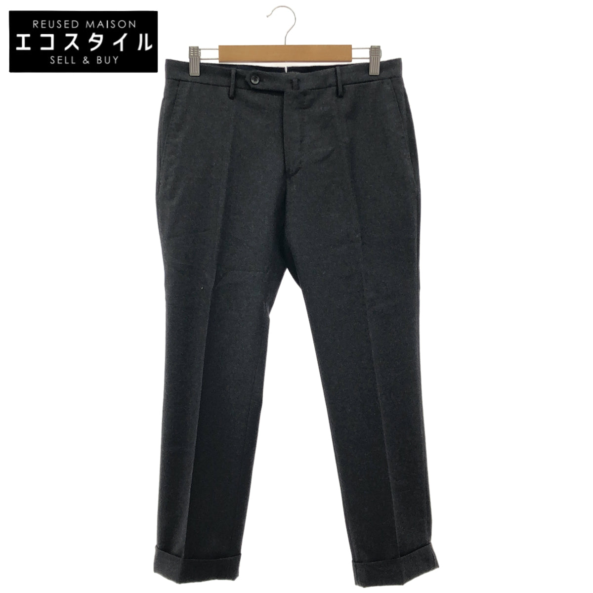INCOTEX インコテックス グレー メラノウール SLIM FIT SLOWEAR テーパードパンツ ボトムス