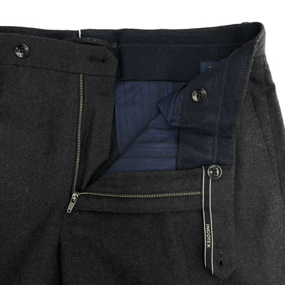 INCOTEX インコテックス グレー メラノウール SLIM FIT SLOWEAR テーパードパンツ ボトムス