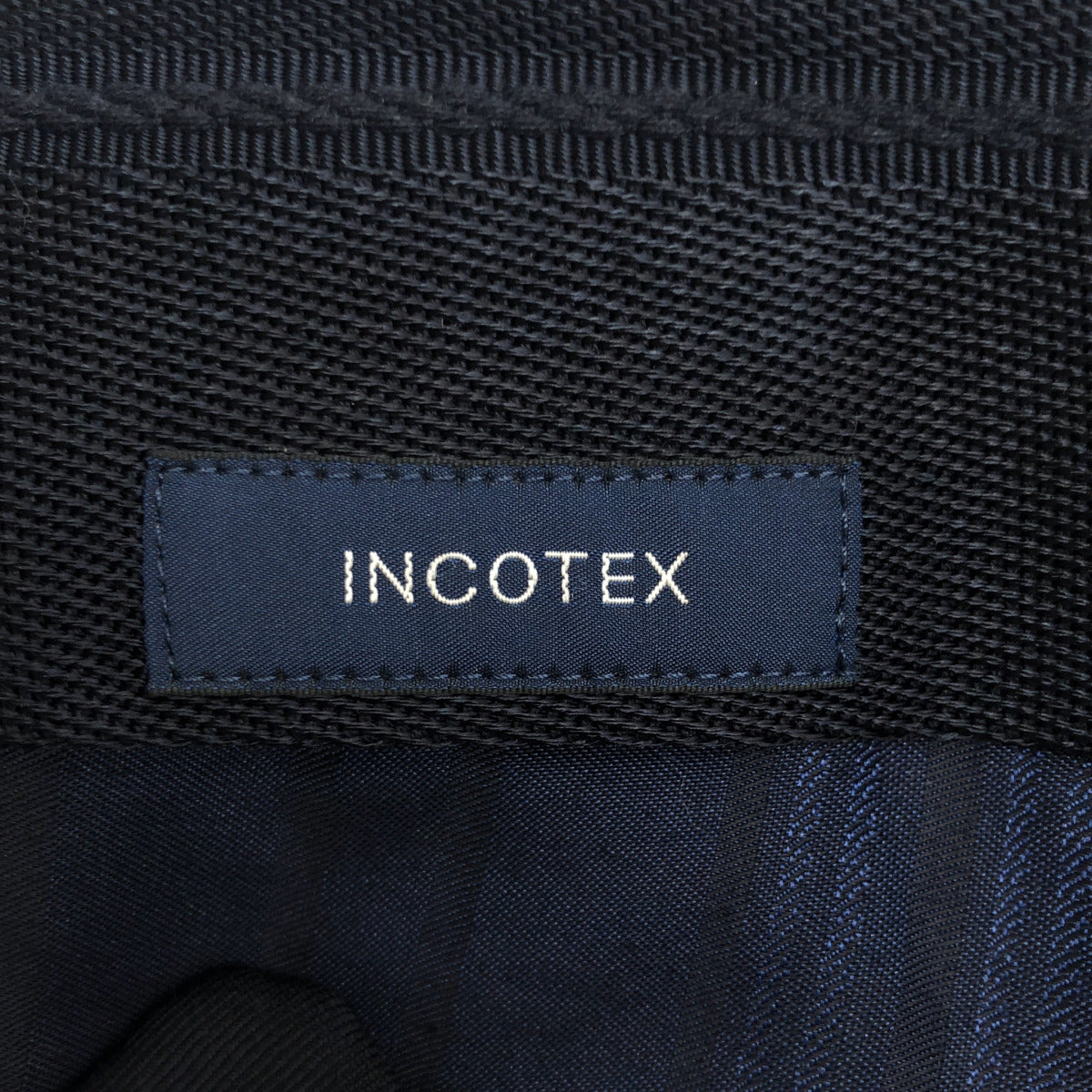 INCOTEX インコテックス ネイビー SLIM FIT SLOWEAR テーパードパンツ ボトムス