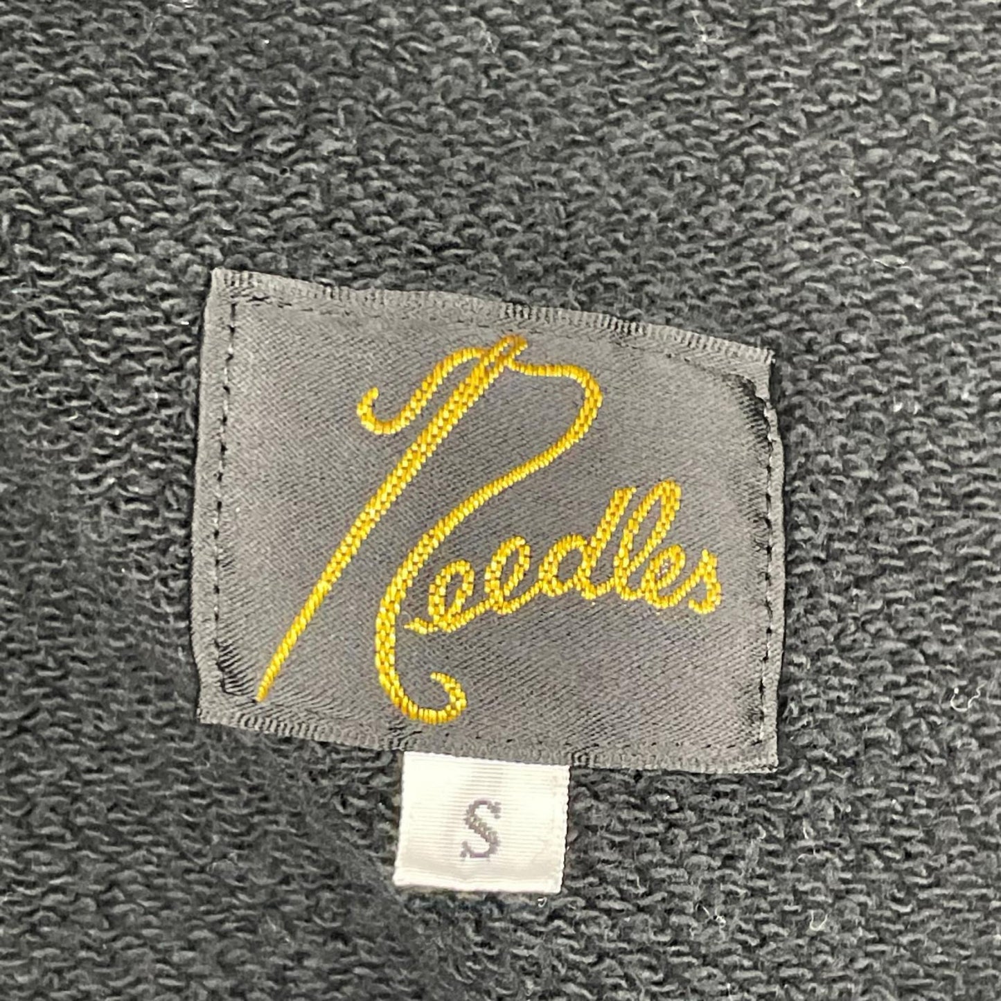 needles ニードルズ XS432 ブラック ダメージ スウェット ボトムス
