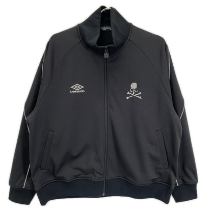 mastermind マスターマインド ×UMBRO ブラック バックロゴプリント トラックジャケット ジャケット