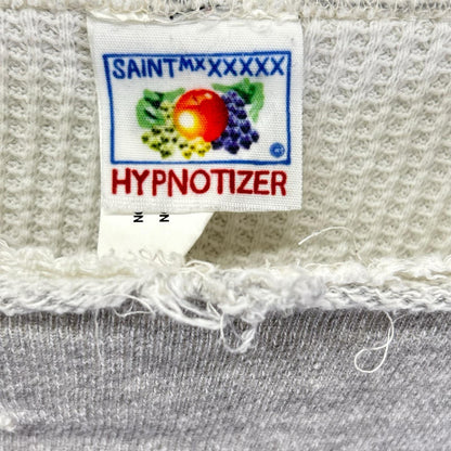 SAINT MICHAEL セントマイケル 24SS HOODIEDOUBLE FACE グレー ダメージ加工 長袖スウェット トップス