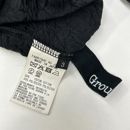 Ground Y グランドワイ ブラック キャッチワッシャー ヘムラウンド ジャンボTシャツ トップス