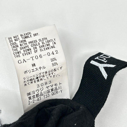 Ground Y グランドワイ ブラック キャッチワッシャー ヘムラウンド ジャンボTシャツ トップス