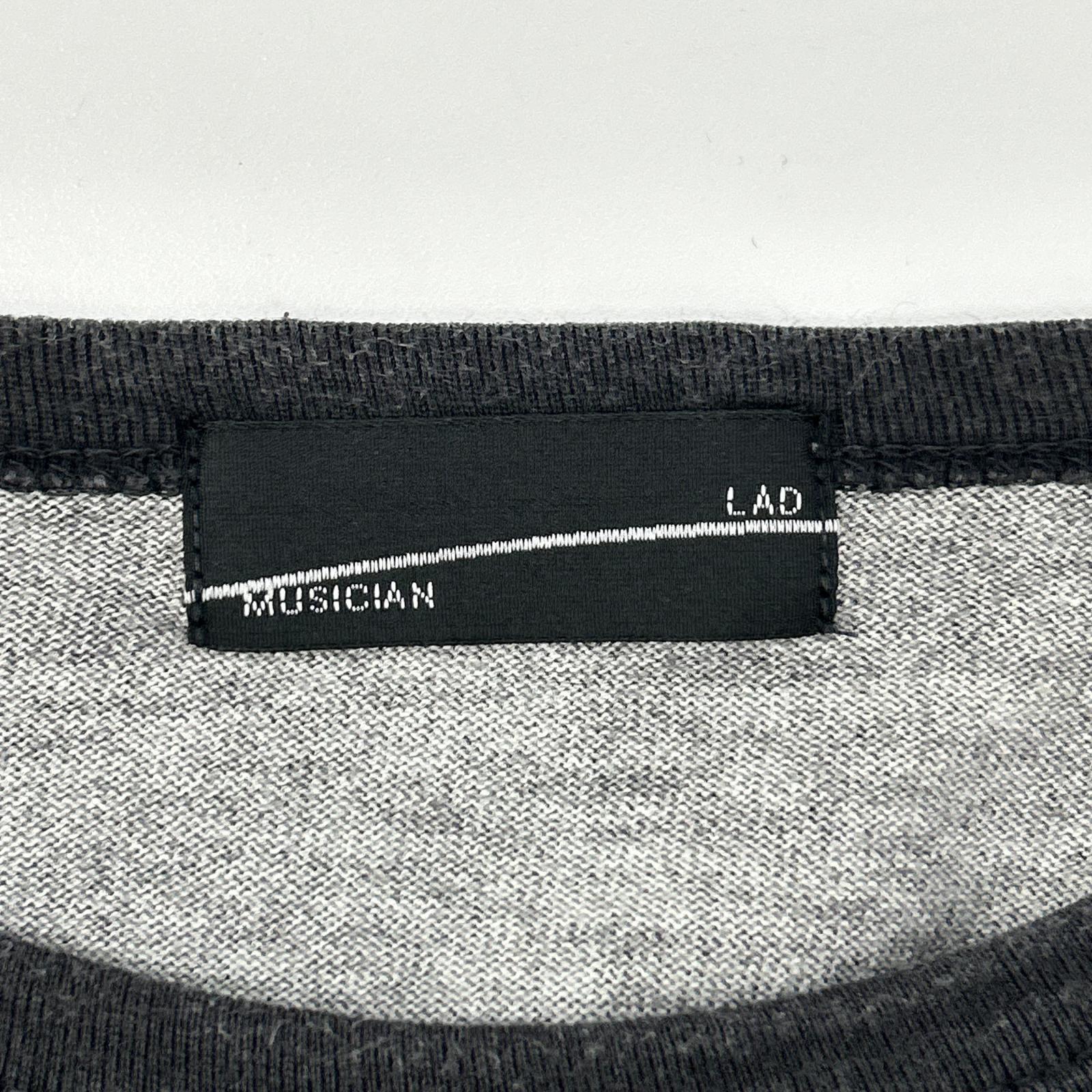 LAD MUSICIAN ラッドミュージシャン 21AW 2220-721 ブラック スカル×花柄 半袖 Tシャツ トップス