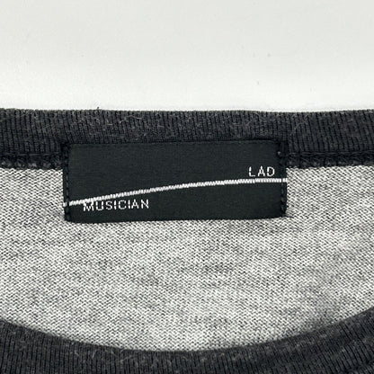 LAD MUSICIAN ラッドミュージシャン 21AW 2220-721 ブラック スカル×花柄 半袖 Tシャツ トップス