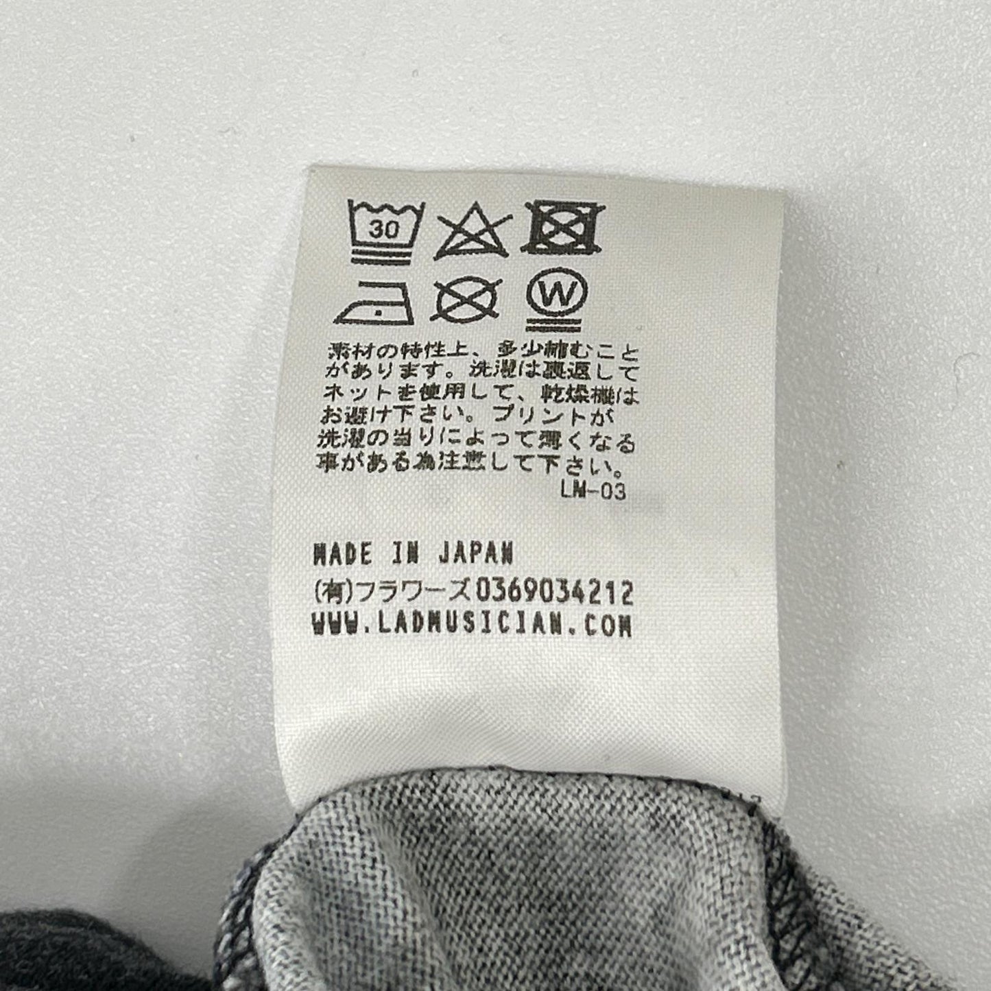 LAD MUSICIAN ラッドミュージシャン 21AW 2220-721 ブラック スカル×花柄 半袖 Tシャツ トップス