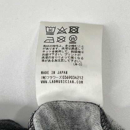 LAD MUSICIAN ラッドミュージシャン 21AW 2220-721 ブラック スカル×花柄 半袖 Tシャツ トップス
