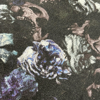 LAD MUSICIAN ラッドミュージシャン 21AW 2220-721 ブラック スカル×花柄 半袖 Tシャツ トップス