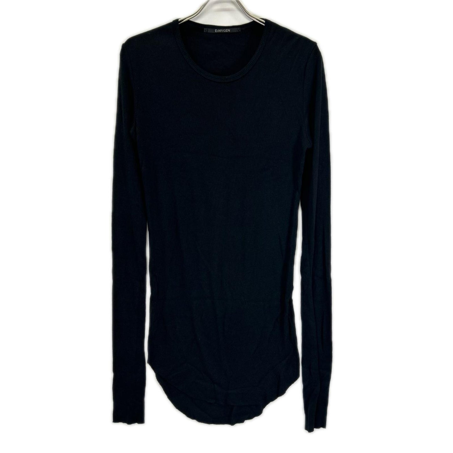 D.HYGEN ディーハイゲン ST101-0824S ブラック コットン ロングスリーブTシャツ トップス