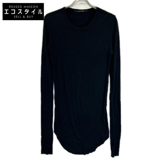 D.HYGEN ディーハイゲン ST101-0824S ブラック コットン ロングスリーブTシャツ トップス