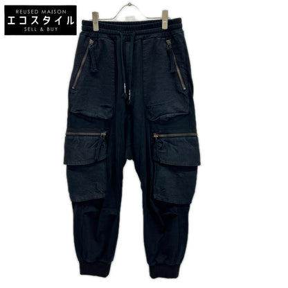 D.HYGEN ディーハイゲン ST107-0723S ブラック 無撚糸裏毛　ジョガーパンツ ボトムス