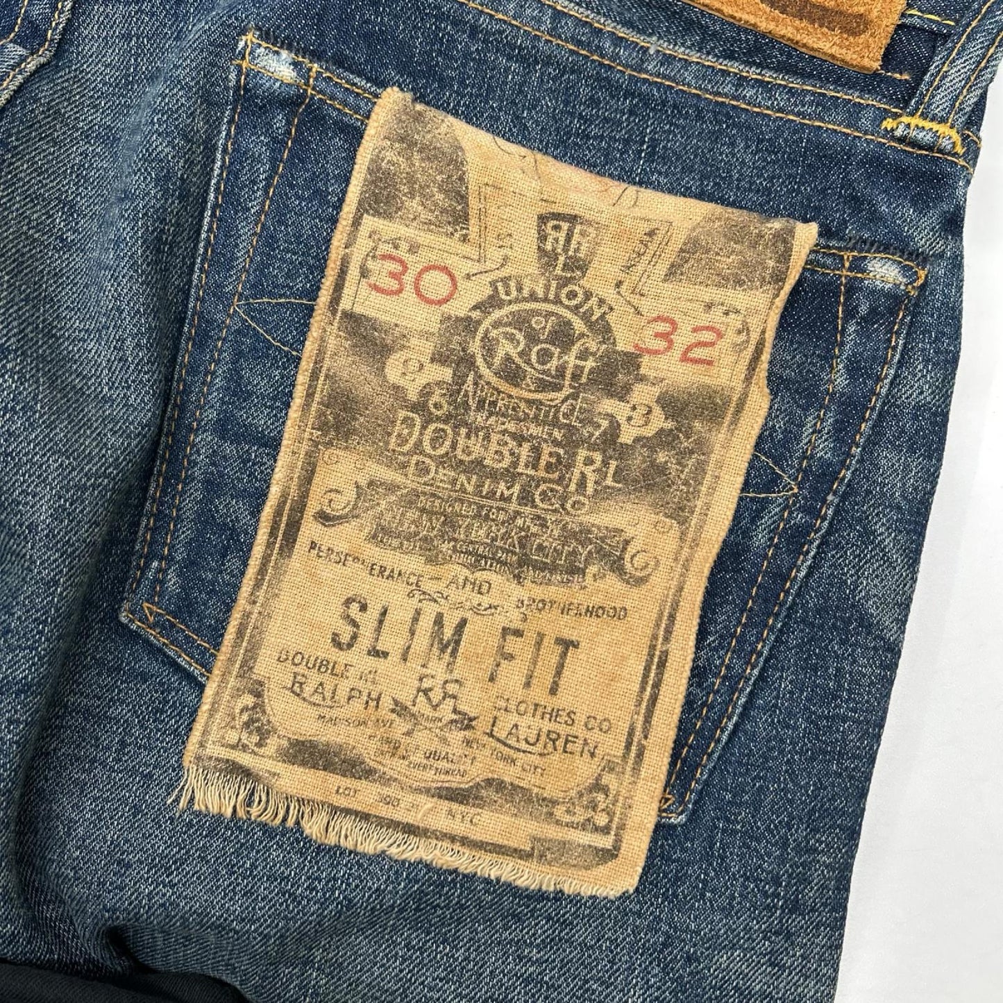 RRL ダブルアールエル インディゴ 21040 ストレートレグ デニムパンツ ボトムス