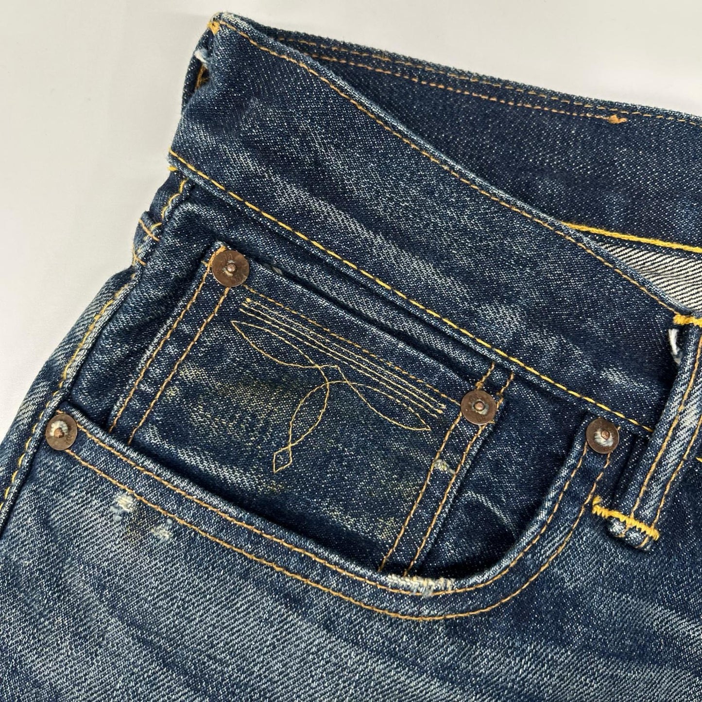 RRL ダブルアールエル インディゴ 21040 ストレートレグ デニムパンツ ボトムス