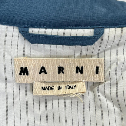 MARNI マルニ 20年製 ブラウン ウールソリッドパデットシャツシルエットブルゾン ジャケット