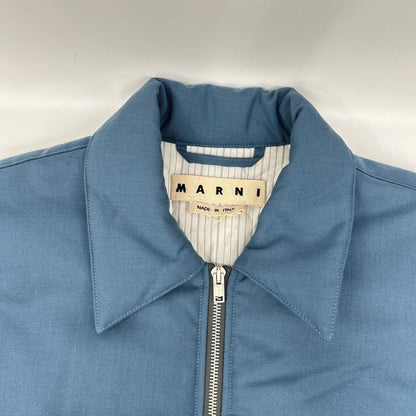 MARNI マルニ 20年製 ブラウン ウールソリッドパデットシャツシルエットブルゾン ジャケット