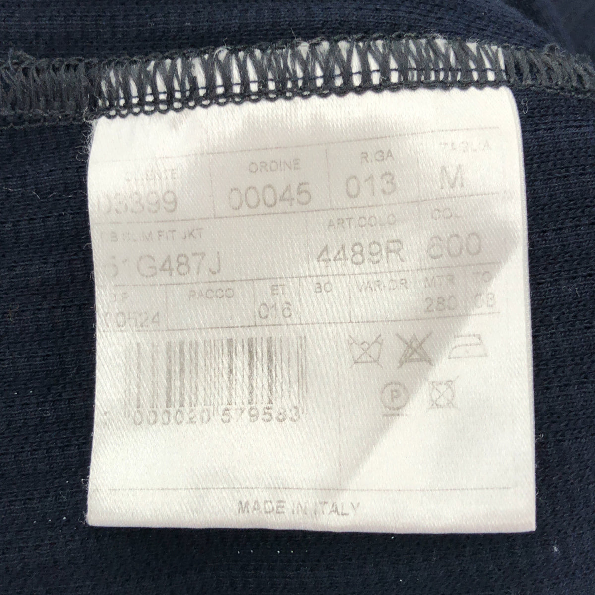 T-JACKET ティージャケット ネイビー コットンストレッチグログラン 4Bダブルジャケット トップス