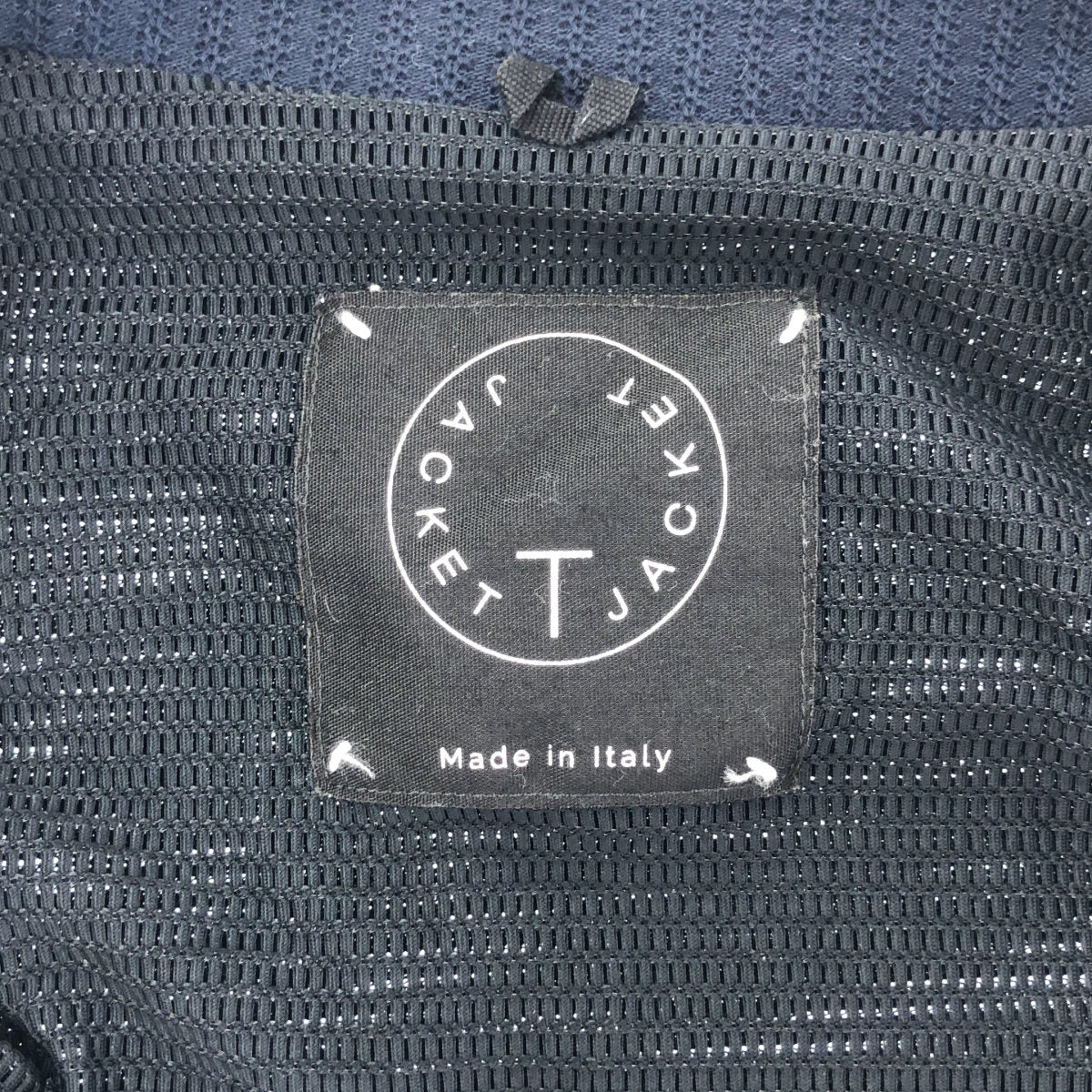 T-JACKET ティージャケット ネイビー コットンストレッチグログラン 4Bダブルジャケット トップス