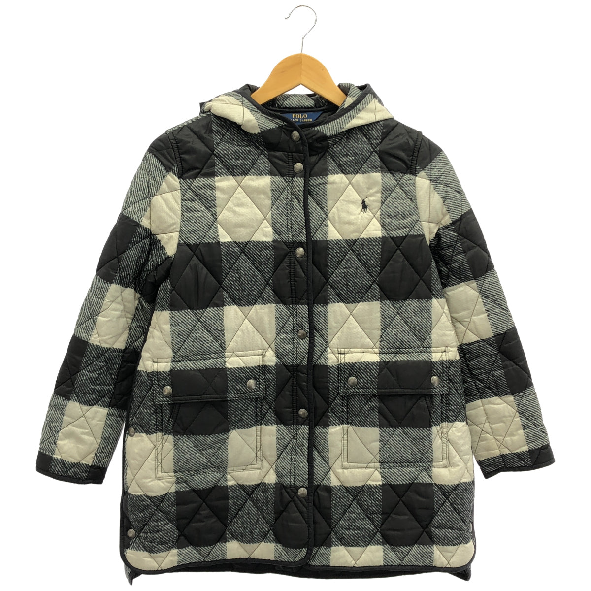 POLObyRalphLauren ポロラルフローレン マルチカラー キルティング フーデッドコート トップス