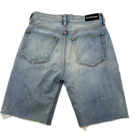 BALENCIAGA バレンシアガ 18年 534522 TYE14 インディゴ デニム ハーフパンツ ボトムス