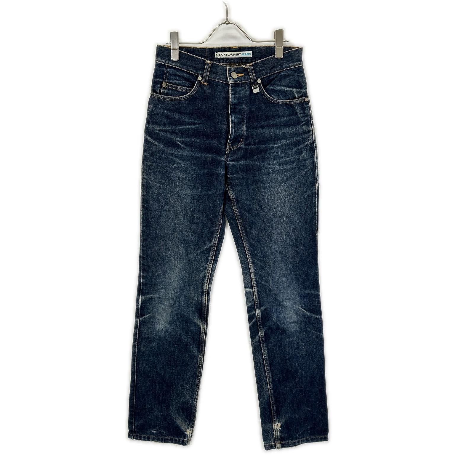 SAINT LAURENT JEANS サンローランジーンズ YP00-092 インディゴ ボタンフライ デニム パンツ ボトムス