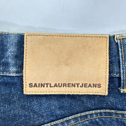 SAINT LAURENT JEANS サンローランジーンズ YP00-092 インディゴ ボタンフライ デニム パンツ ボトムス