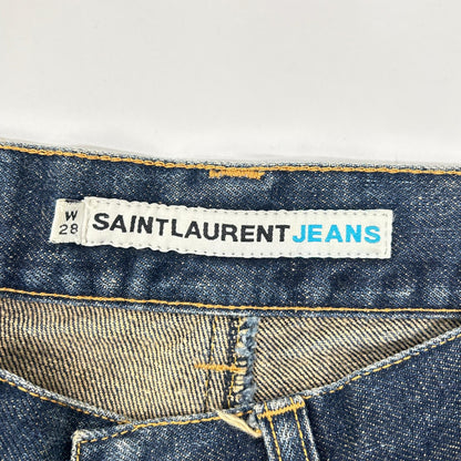 SAINT LAURENT JEANS サンローランジーンズ YP00-092 インディゴ ボタンフライ デニム パンツ ボトムス