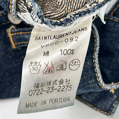 SAINT LAURENT JEANS サンローランジーンズ YP00-092 インディゴ ボタンフライ デニム パンツ ボトムス
