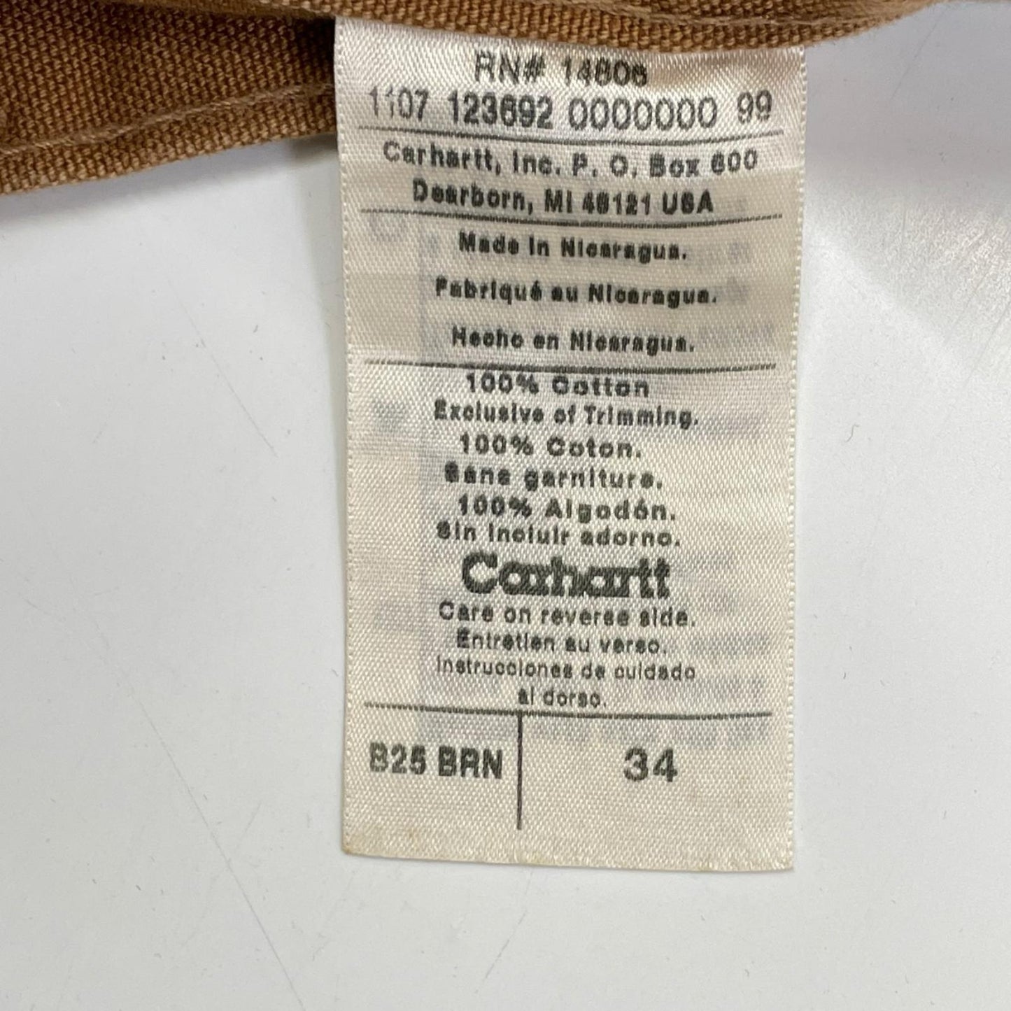 carhartt カーハート B25 BRN ブラウン ダック ペインター ハーフ パンツ ボトムス