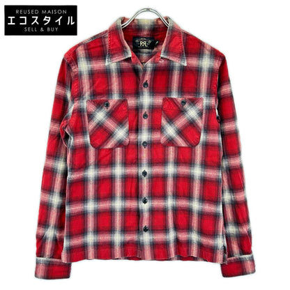 RRL ダブルアールエル レッド コットン ダブルポケット チェック シャツ トップス