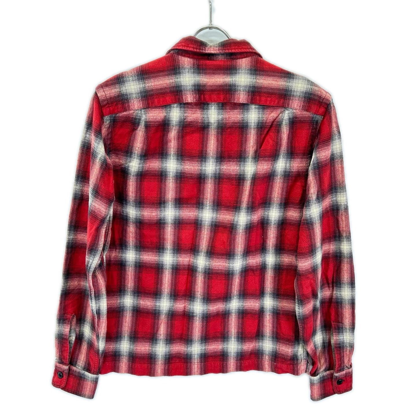 RRL ダブルアールエル レッド コットン ダブルポケット チェック シャツ トップス