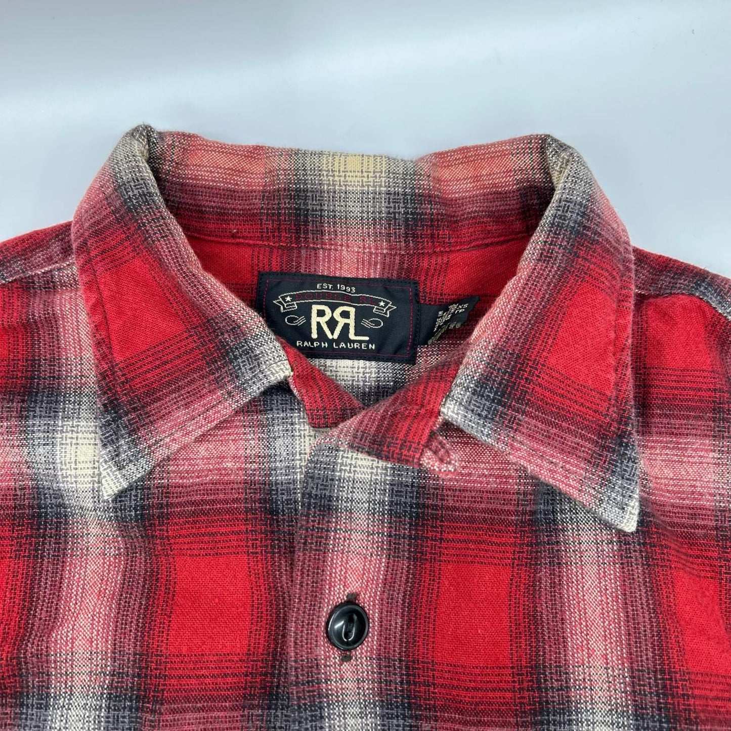 RRL ダブルアールエル レッド コットン ダブルポケット チェック シャツ トップス