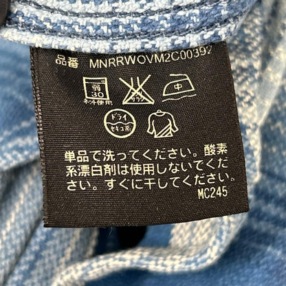 RRL ダブルアールエル ブルー コットン ダブルポケット チェック シャツ トップス
