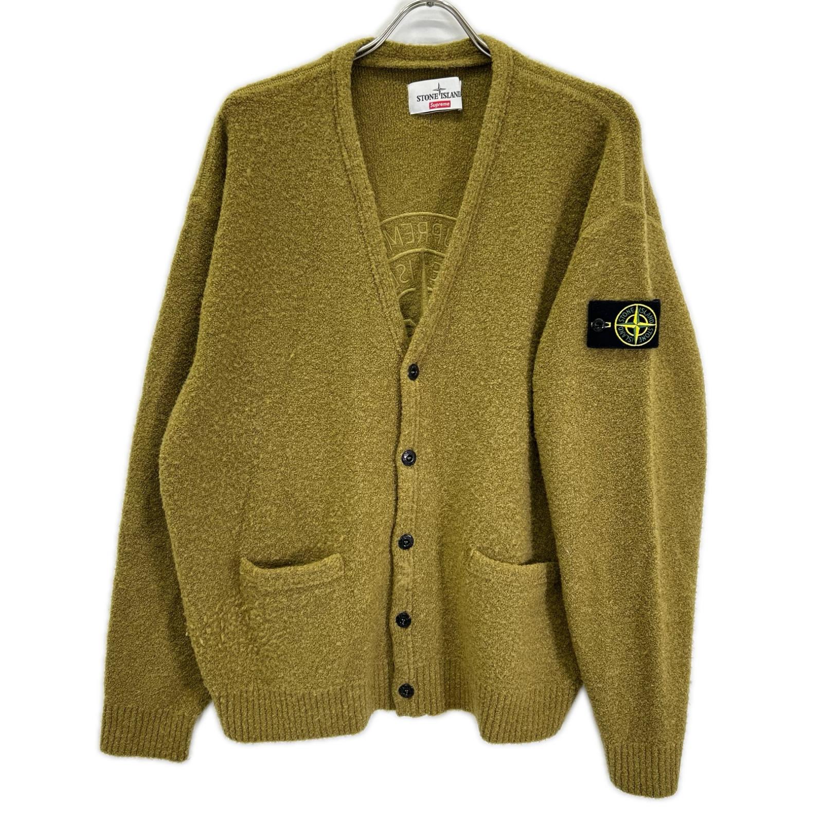 STONE ISLAND ストーンアイランド ×シュプリーム23AW 7925501SB グリーン ブークレカーディガン トップス