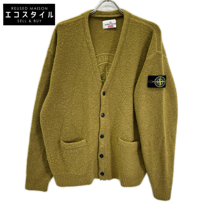STONE ISLAND ストーンアイランド ×シュプリーム23AW 7925501SB グリーン ブークレカーディガン トップス