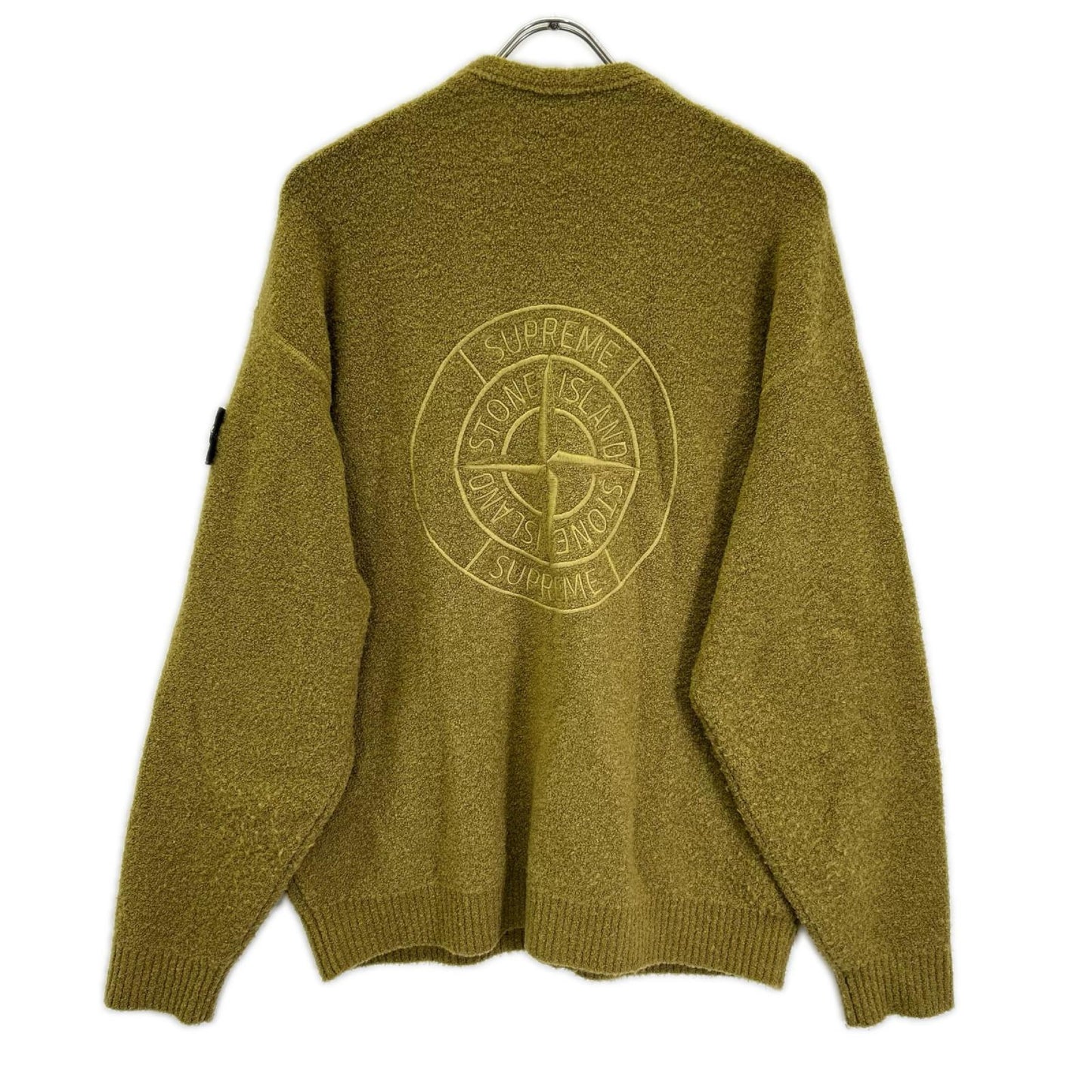 STONE ISLAND ストーンアイランド ×シュプリーム23AW 7925501SB グリーン ブークレカーディガン トップス