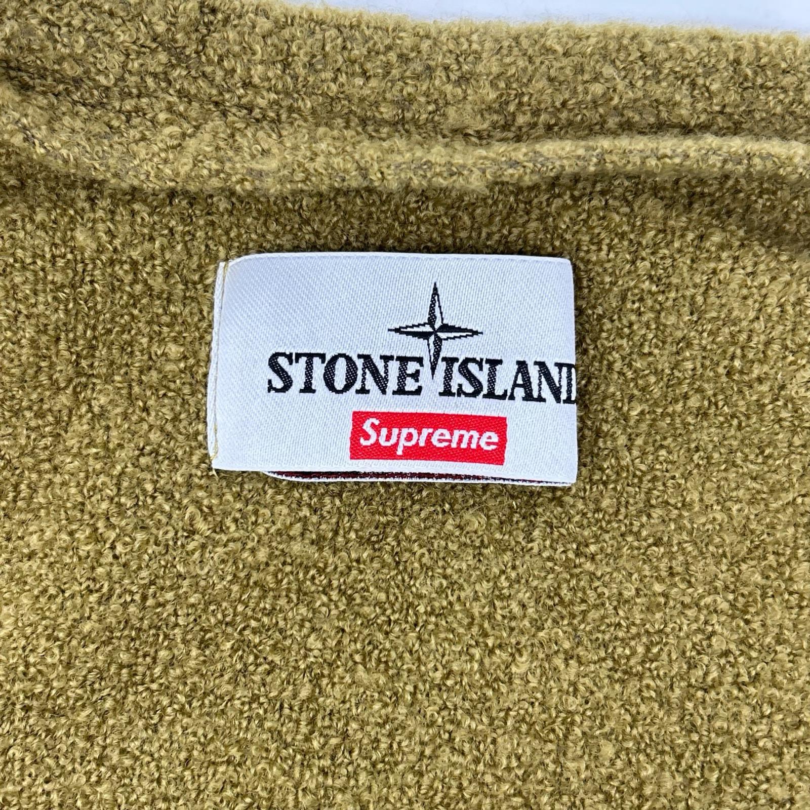 STONE ISLAND ストーンアイランド ×シュプリーム23AW 7925501SB グリーン ブークレカーディガン トップス