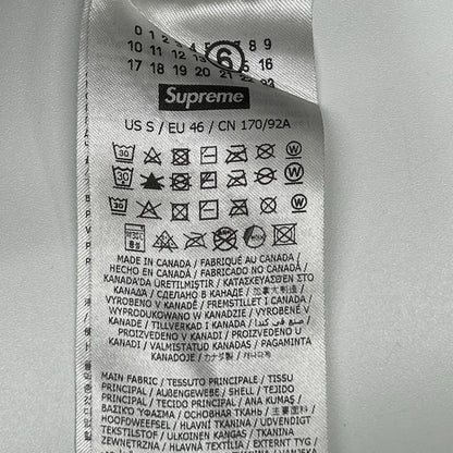 Supreme シュプリーム ×メゾンマルジェラ 24SS ブラック フォイル ボックス ロゴ フーデッドパーカー トップス